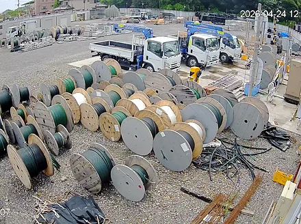 資材置場・建設現場の防犯カメラ施工実績