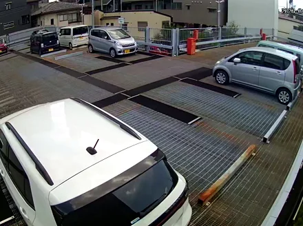 駐車場の防犯カメラ施工実績
