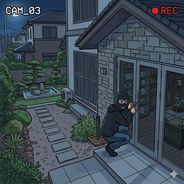 フルカラーカメラ（カラー）夜間映像